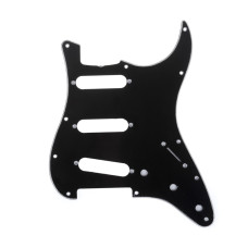 MX1388BK Защитная накладка гитары Fender Stratocaster SSS, 3 слоя, черная, Musiclily