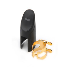 HAS1G H-Ligature Лигатура с колпачком для саксофона альт, позолоченная, Rico