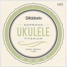 EJ87S Titanium Комплект струн для укулеле сопрано, D'Addario EJ87S Titanium Комплект струн для укулеле сопрано, D'Addario