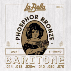 BG-L Комплект струн для гитары Баритон 14-70 La Bella