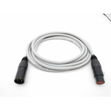 E1-XLR-M-F-0100-8 Кабель микрофонный 1м, серый, ZZcable
