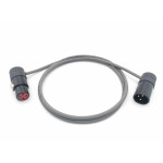 E73-XLR-MR-FR-0100-8 Кабель микрофонный XLR-MR-FR угловые, 1м, ZZcable