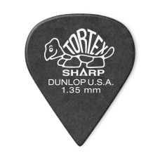 412P1.35 Tortex Sharp Медиаторы 12шт, толщина 1,35мм, Dunlop