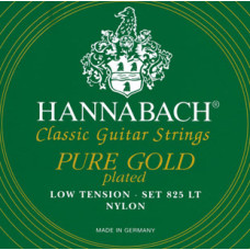 825LT Green PURE GOLD Комплект струн для классической гитары нейлон/позолоченные Hannabach