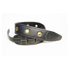 FL7000006CU Leather Custom Ремень для гитары, кожаный, черный, Fidel