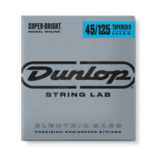 DBSBN45125T Super Bright Tapered Комплект струн для 5-струнной бас-гитары, никелир., 45-125, Dunlop