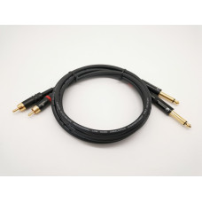 E57-2RCA-2J-0100-0 Кабель аудио 2хRCA-2хJack, 1м, ZZcable E57-2RCA-2J-0100-0 Кабель аудио 2хRCA-2хJack, 1м, ZZcable