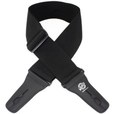 LIS-012-P3-BLK Ремень для гитары с блокировкой, широкий, чёрный, Lock-It Straps, D'Andrea
