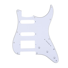 MX1382WH Защитная накладка гитары Fender Stratocaster HSS, 3 слоя, белая, Musiclily