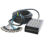 XSNC1204-30 Сценическая коммутационная коробка, 12хXLR входов + 4хXLR выхода, 30м, Superfix