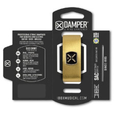 DMMD02 Демпфер гитарный, кожа, средний, золотой металлик, IBOX