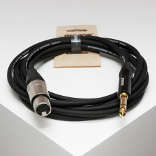 MC226-XFJS-6m Кабель микрофонный, XLRF-6.35мм стерео, 6м, SHNOOR
