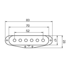 VSM-3 Звукосниматель для электрогитары, сингл, средний, Smiger
