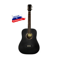 D-Black Гитара акустическая, черная, Кунгурская Акустика D-Black Гитара акустическая, черная, Кунгурская Акустика