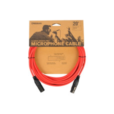 PW-CPMIC-20RD Classic Series Pro Микрофонный кабель, 6м, красный, D'Addario PW-CPMIC-20RD Classic Series Pro Микрофонный кабель, 6м, красный, D'Addario