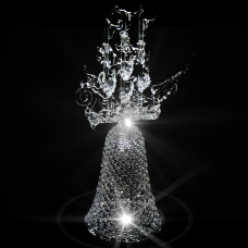 GH-XL046 Колокольчик хрустальный "Корабль", большой, Гусь Хрустальный