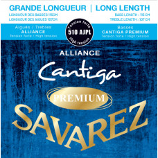 510AJPL Alliance Cantiga Premium Long Комплект струн для классической гитары, Savarez 510AJPL Alliance Cantiga Premium Long Комплект струн для классической гитары, Savarez