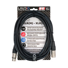 LA-R-MC/6 - STAGE SERIES (REAN), Микрофонный кабель, XLR, 6 метров, LAudio LA-R-MC/6 - STAGE SERIES (REAN), Микрофонный кабель, XLR, 6 метров, LAudio