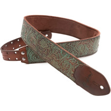 8401050090089 Leathercraft Blackguard Teal Ремень для гитары, RightOn Straps 8401050090089 Leathercraft Blackguard Teal Ремень для гитары, RightOn Straps