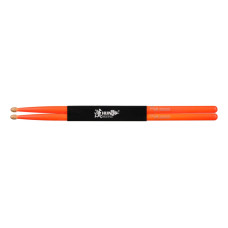 10101003027 Fluorescent Series 5A Барабанные палочки, оранжевые, орех гикори, HUN 10101003027 Fluorescent Series 5A Барабанные палочки, оранжевые, орех гикори, HUN