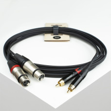 RCA2XF-1m Компонентный кабель 2хRCA - 2хXLRF, 1м, SHNOOR RCA2XF-1m Компонентный кабель 2хRCA - 2хXLRF, 1м, SHNOOR