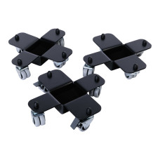 AGPST-1BK Комплект транспортировочных роликов для рояля (3шт), черный, Aurora AGPST-1BK Комплект транспортировочных роликов для рояля (3шт), черный, Aurora