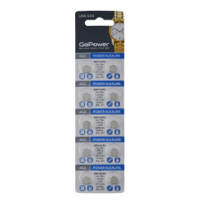 00-00023150 Alkaline Элемент питания G2/LR726/LR59/396A/196 1.5В, 10шт, GoPower