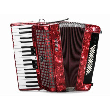 JH2005-RED Аккордеон 34/48/5, красный, с футляром, Aurus JH2005-RED Аккордеон 34/48/5, красный, с футляром, Aurus