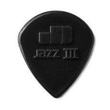 47P3S Nylon Jazz III Медиаторы 6шт, 1,38мм, черные, Dunlop