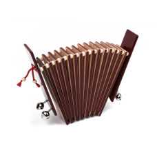 MS-T1-TR-04 Трещотка пластинчатая «малютка», тонировка, с бубенцами, 1 кат, Мастерская Сереброва MS-T1-TR-04 Трещотка пластинчатая «малютка», тонировка, с бубенцами, 1 кат, Мастерская Сереброва