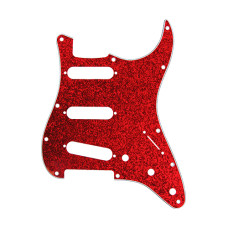 DPP-ST-RDS Защитная накладка электрогитары Stratocaster, SSS, красная, D'Andrea