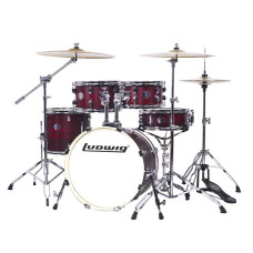 LC196-5 Accent Pro Барабанная установка, бордовая (2 коробки), Ludwig LC196-5 Accent Pro Барабанная установка, бордовая (2 коробки), Ludwig