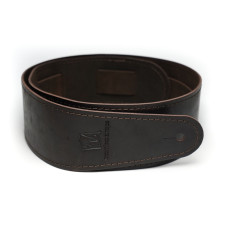 MB6061-113-3 Ремень для гитары, кожаный, горький шоколад, Mamba straps