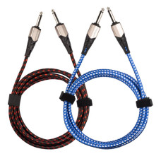 FICB-007(Braided)-BW Кабель инструментальный, синий/белый, 3м, Flanger