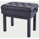 HY-TM58-SATIN-BLACK Банкетка, матовый черный, искусственная кожа, Rin
