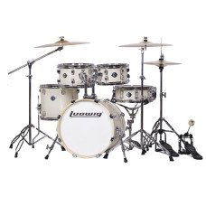 LC196-2 Accent Pro Барабанная установка, белая (2 коробки), Ludwig LC196-2 Accent Pro Барабанная установка, белая (2 коробки), Ludwig