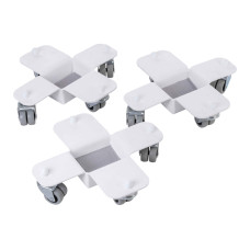 AGPST-1WH Комплект транспортировочных роликов для рояля (3шт), белый, Aurora AGPST-1WH Комплект транспортировочных роликов для рояля (3шт), белый, Aurora