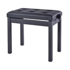 HY-TM21-SATIN-BLACK Банкетка, матовый черный, искусственная кожа, Rin