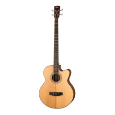 SJB5F-NS-WBAG Acoustic Bass Series Электро-акустическая бас-гитара цвет натуральный, с чехлом, Cort