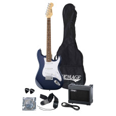 SET-HEG310BL Комплект электрогитары, комбоусилителя, аксессуаров, синий, Homage