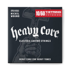 DHCN1060-7 Heavy Core Комплект струн для 7-струнной электрогитары, никелированные, 10-60, Dunlop