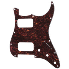 MX2248RT Пикгард для электрогитары Fender Stratocaster HH, 4 сл, черепаший панцирь, Musiclily