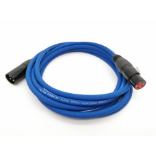 E1-XLR-M-F-0100-6 Кабель микрофонный 1м, синий, ZZcable