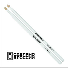 7KLHBW5B 5B Барабанные палочки, граб, деревянный наконечник, белые, Kaledin Drumsticks 7KLHBW5B 5B Барабанные палочки, граб, деревянный наконечник, белые, Kaledin Drumsticks