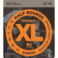 EHR310 Half Round Комплект струн для электрогитары, Regular Light, 10-46, D'Addario