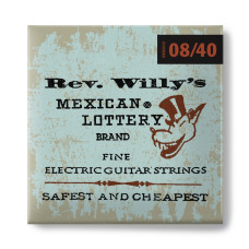 RWN0840 Rev. Willy's Lottery Комплект струн для электрогитары, никелированные, Fine, 8-40, Dunlop RWN0840 Rev. Willy's Lottery Комплект струн для электрогитары, никелированные, Fine, 8-40, Dunlop