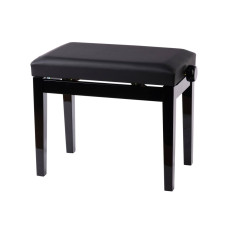 HY-PJ010-GLOSS-BLACK Банкетка, черная, искусственная кожа, Rin