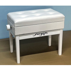 BPM-55/WH Банкетка для пианино или рояля деревянная, белая, Мозеръ BPM-55/WH Банкетка для пианино или рояля деревянная, белая, Мозеръ