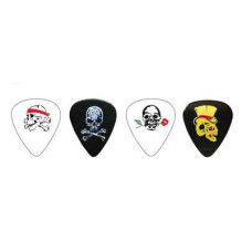 RPSKM Skulls Упаковка медиаторов, 12шт, средние, рисунок «Черепа», D'Andrea