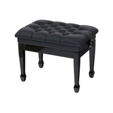 HY-DX06-GLOSS-BLACK Банкетка, черный/черный, искусственная кожа, Rin HY-DX06-GLOSS-BLACK Банкетка, черный/черный, искусственная кожа, Rin